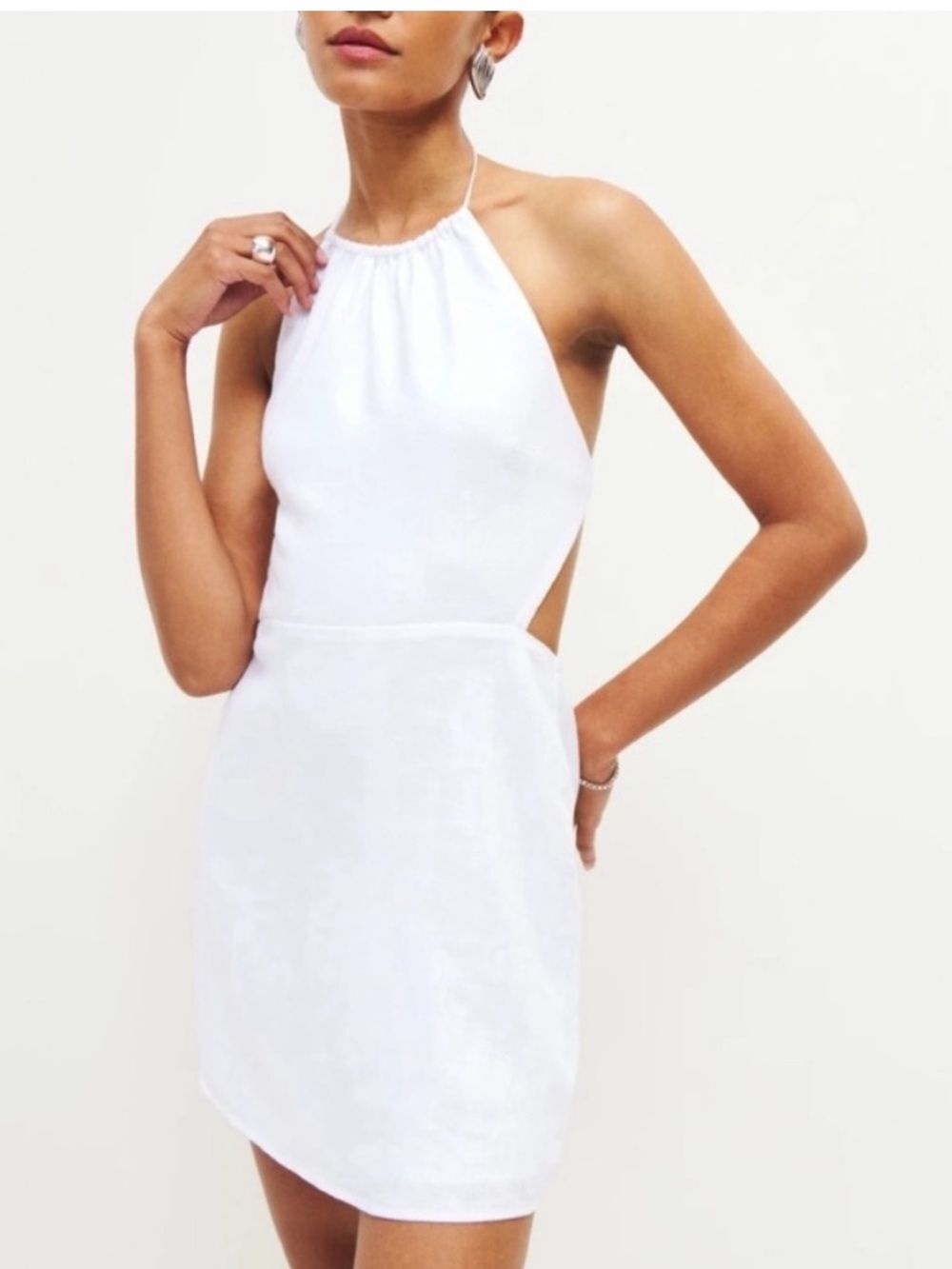 Reformation Mabli Linen Dress Size 8 NWT